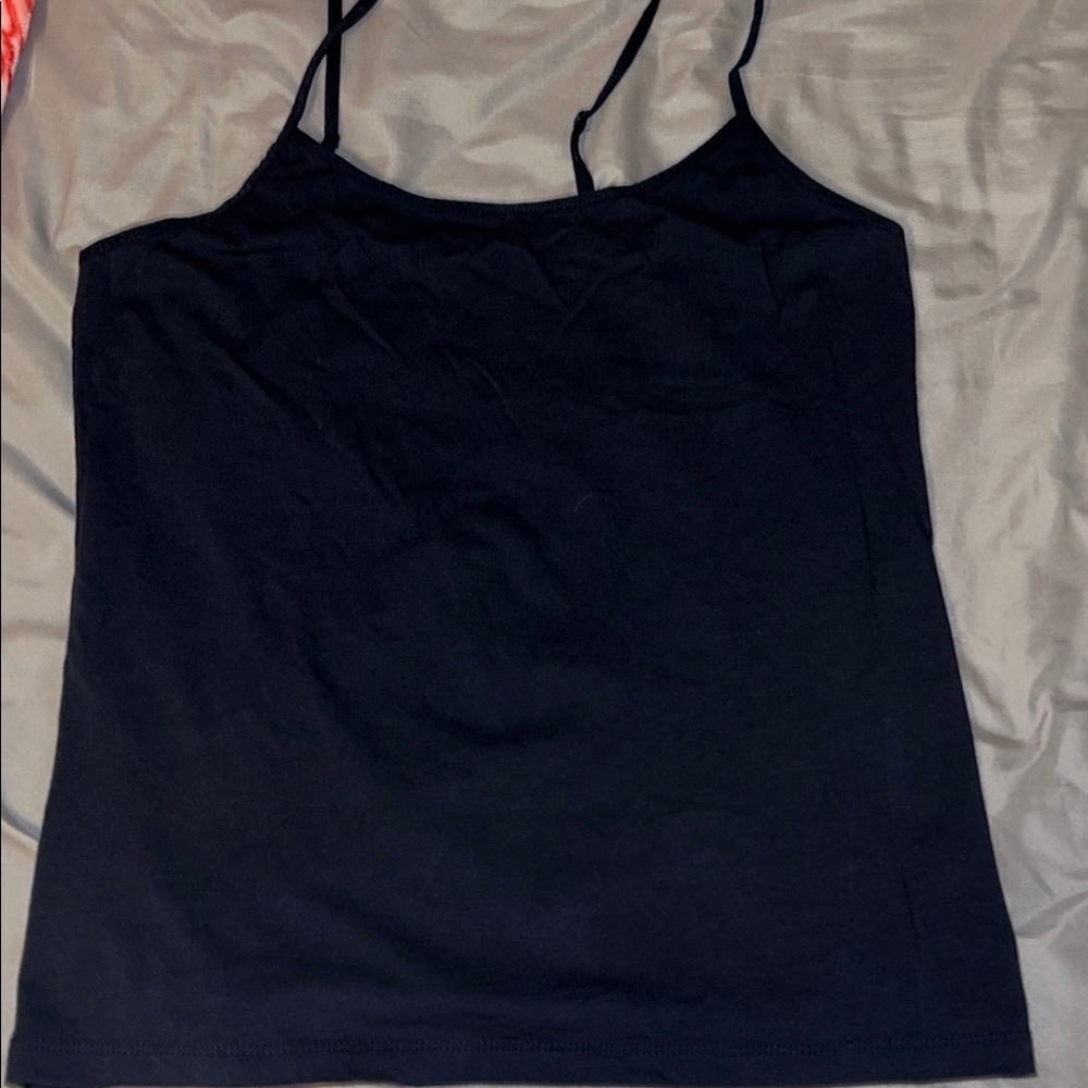 Navy Blue Spaghetti Strap Top
